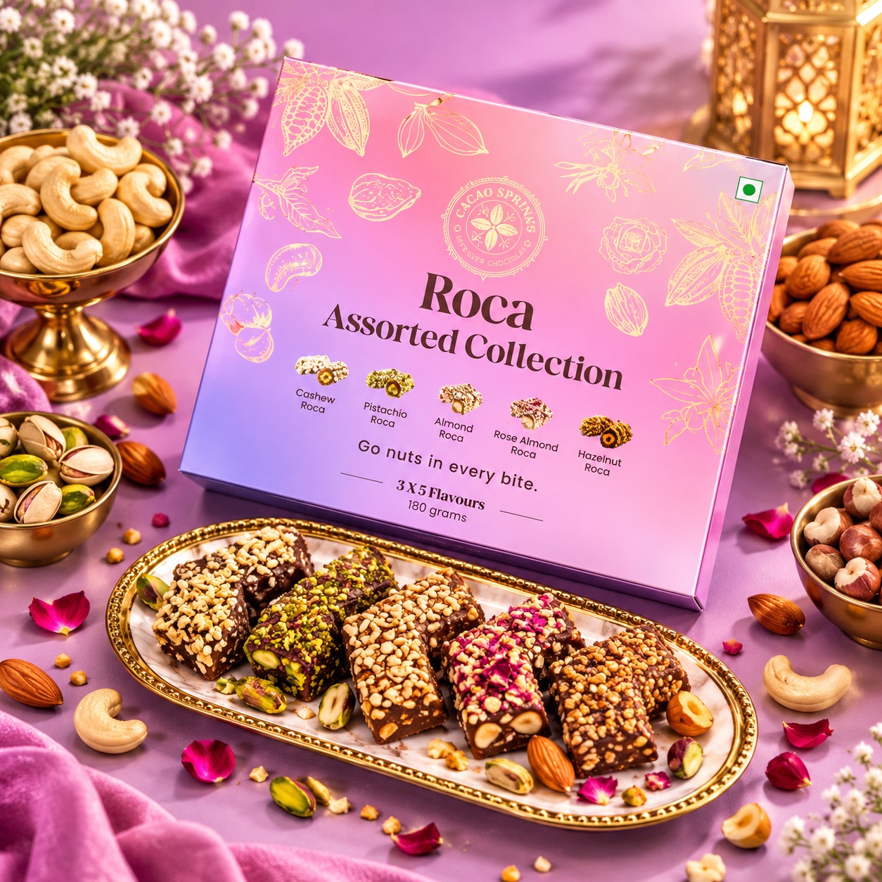 Cacao Springs Roca Assorted Collection 180gm