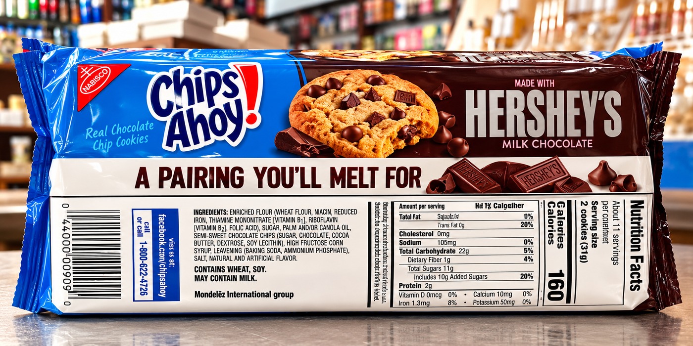 Chips Ahoy Made With Hershey's Milk Chocolate Cookies 269gm
