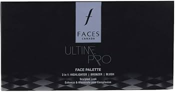 Faces Canada UltimePro Face Palette 3 in 1 : Highlighter | Bronzer | Blush