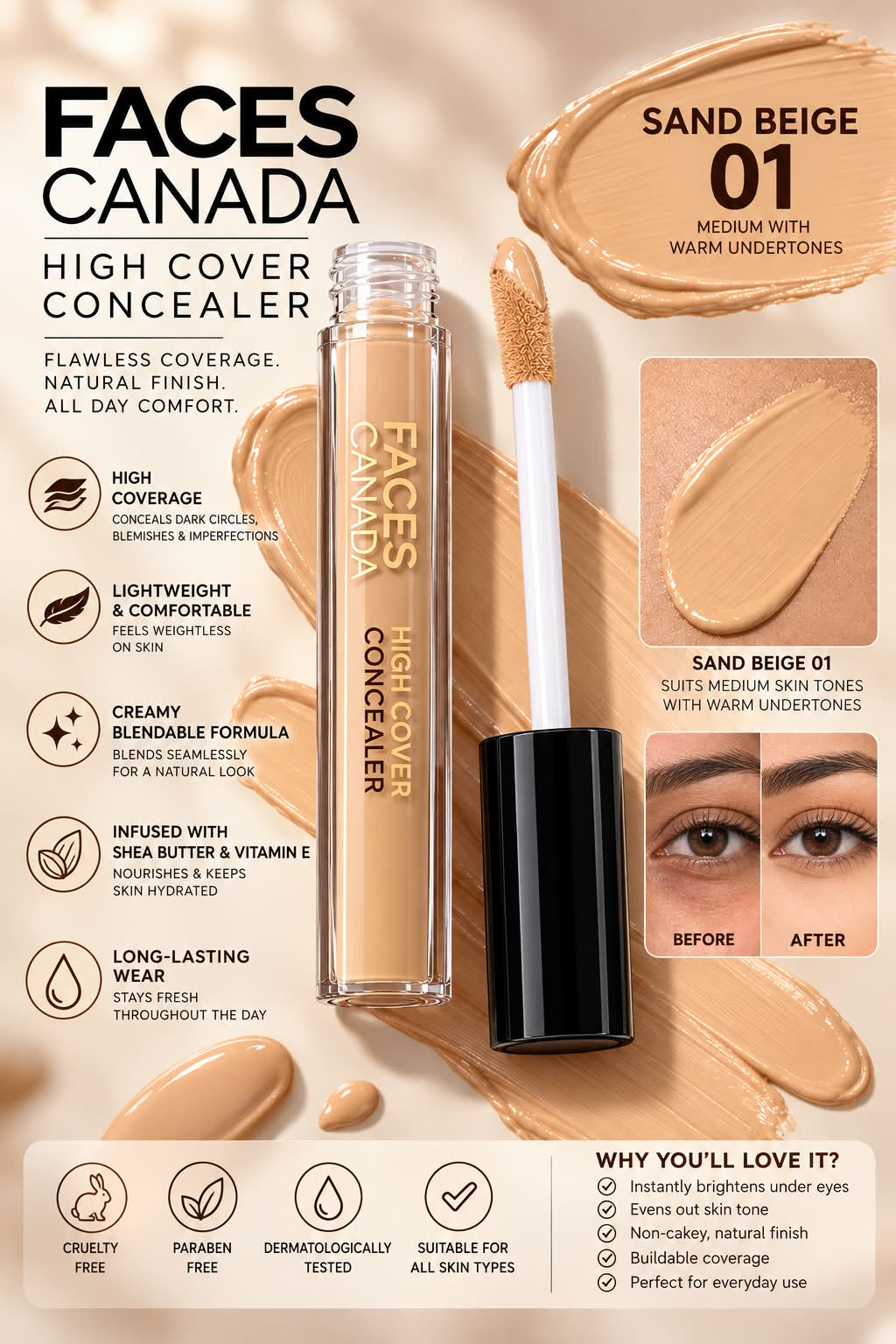 Faces Canada High Cover Concealer