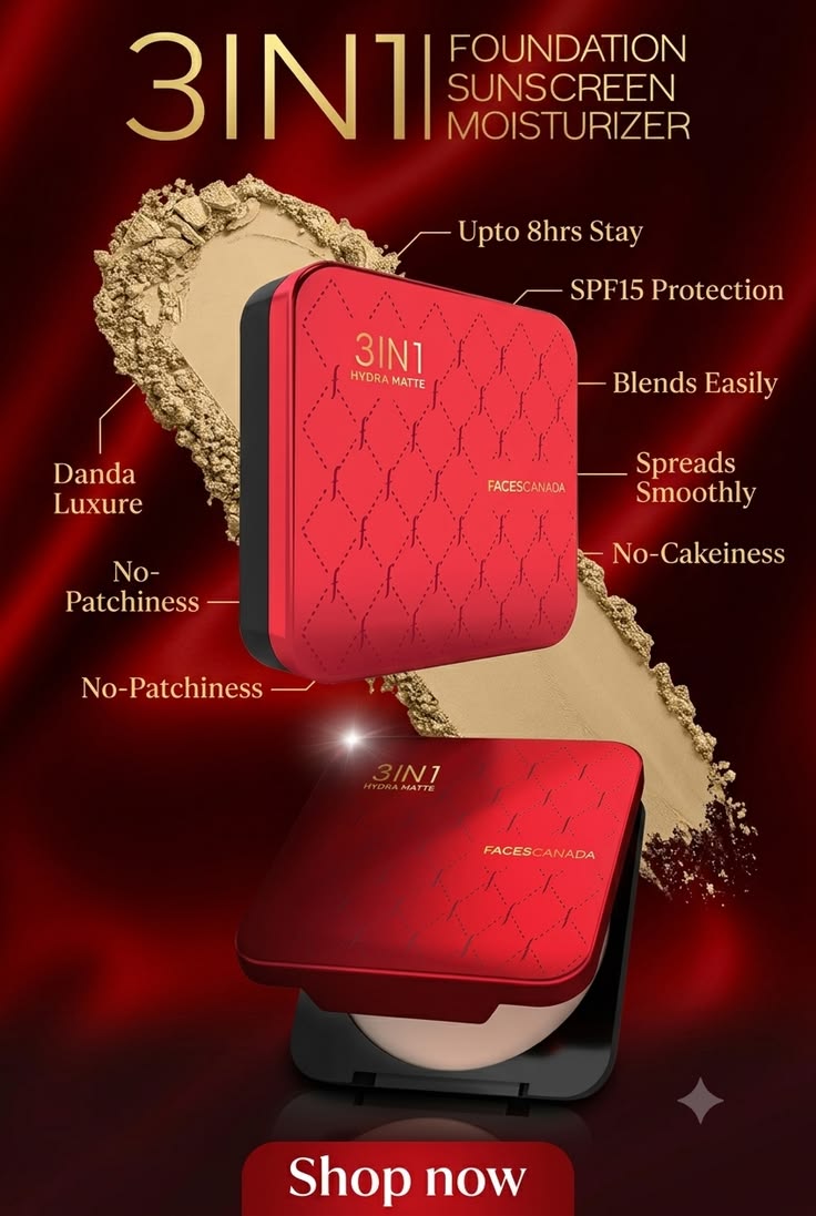 Faces Canada  3in1 Hydra Matte Compact