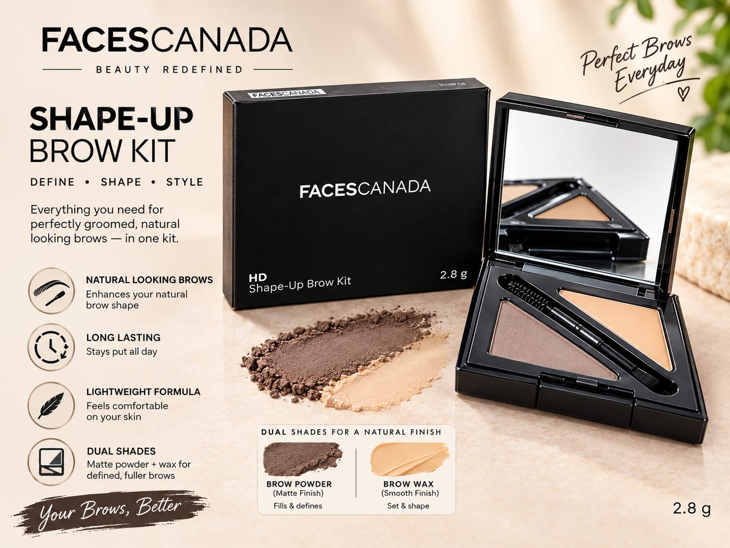 Faces Canada HD Shape-Up Brow Kit