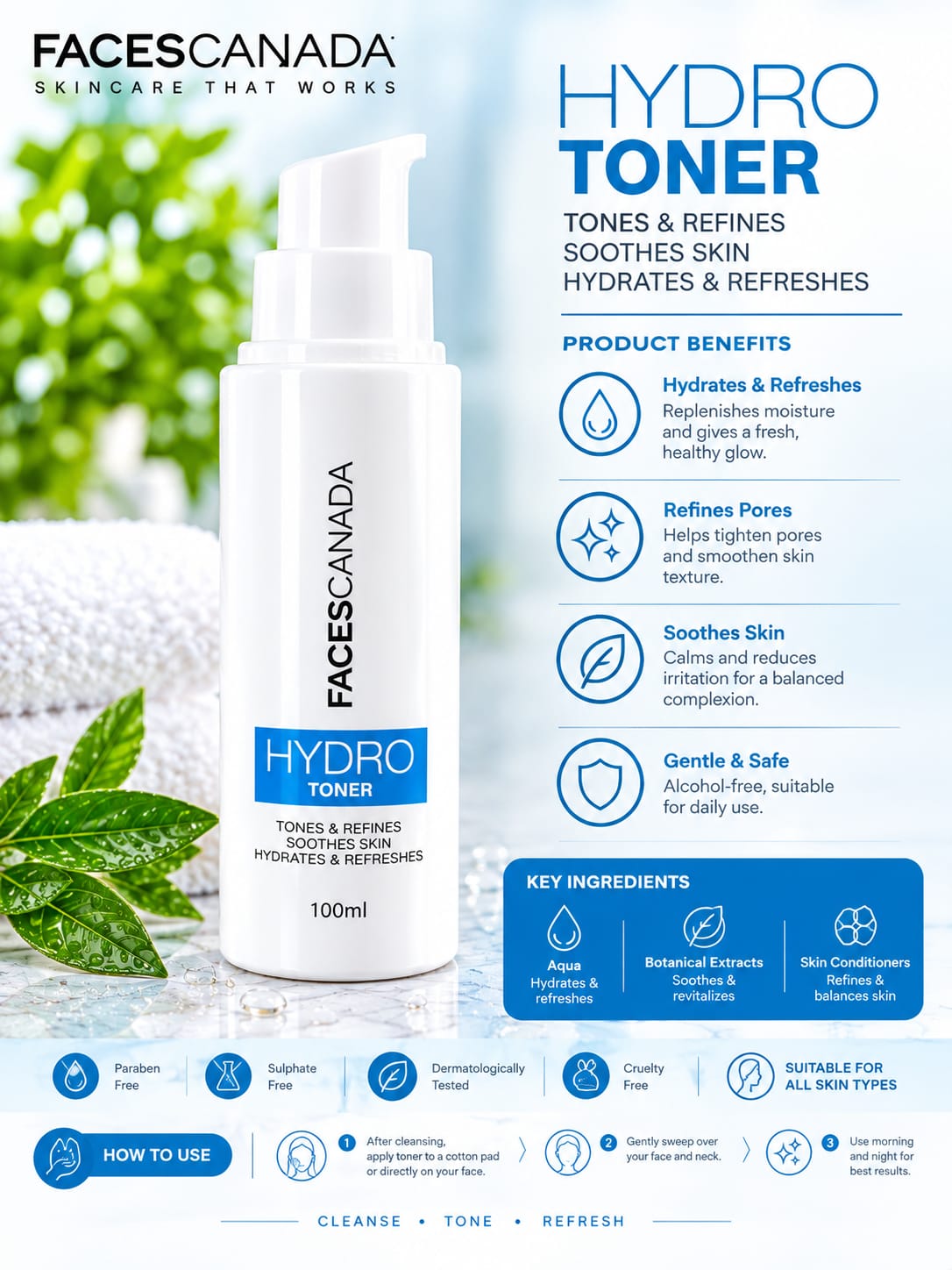 Faces Canada Hydro Toner