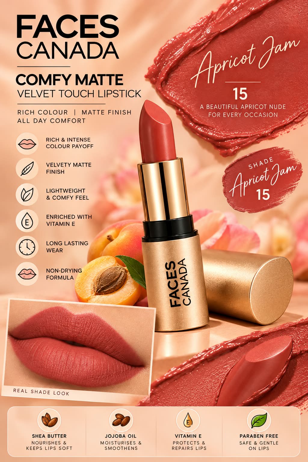 Faces Canada Comfy Matte Velvet Touch LIpstick