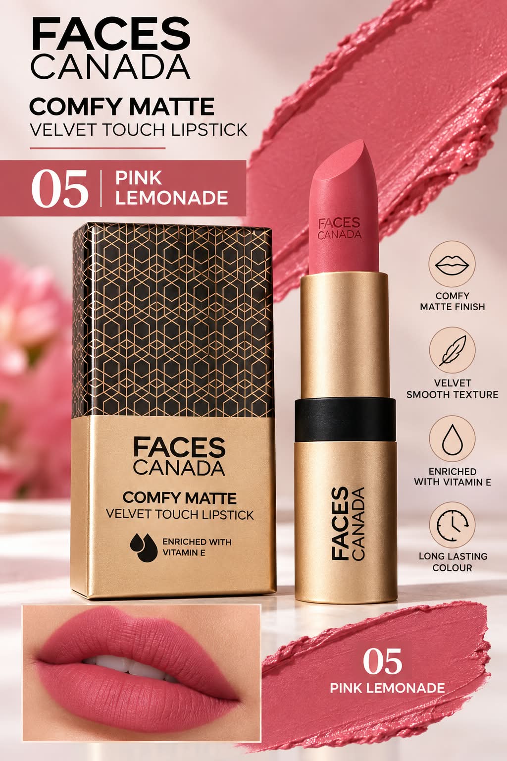 Faces Canada Comfy Matte Velvet Touch LIpstick