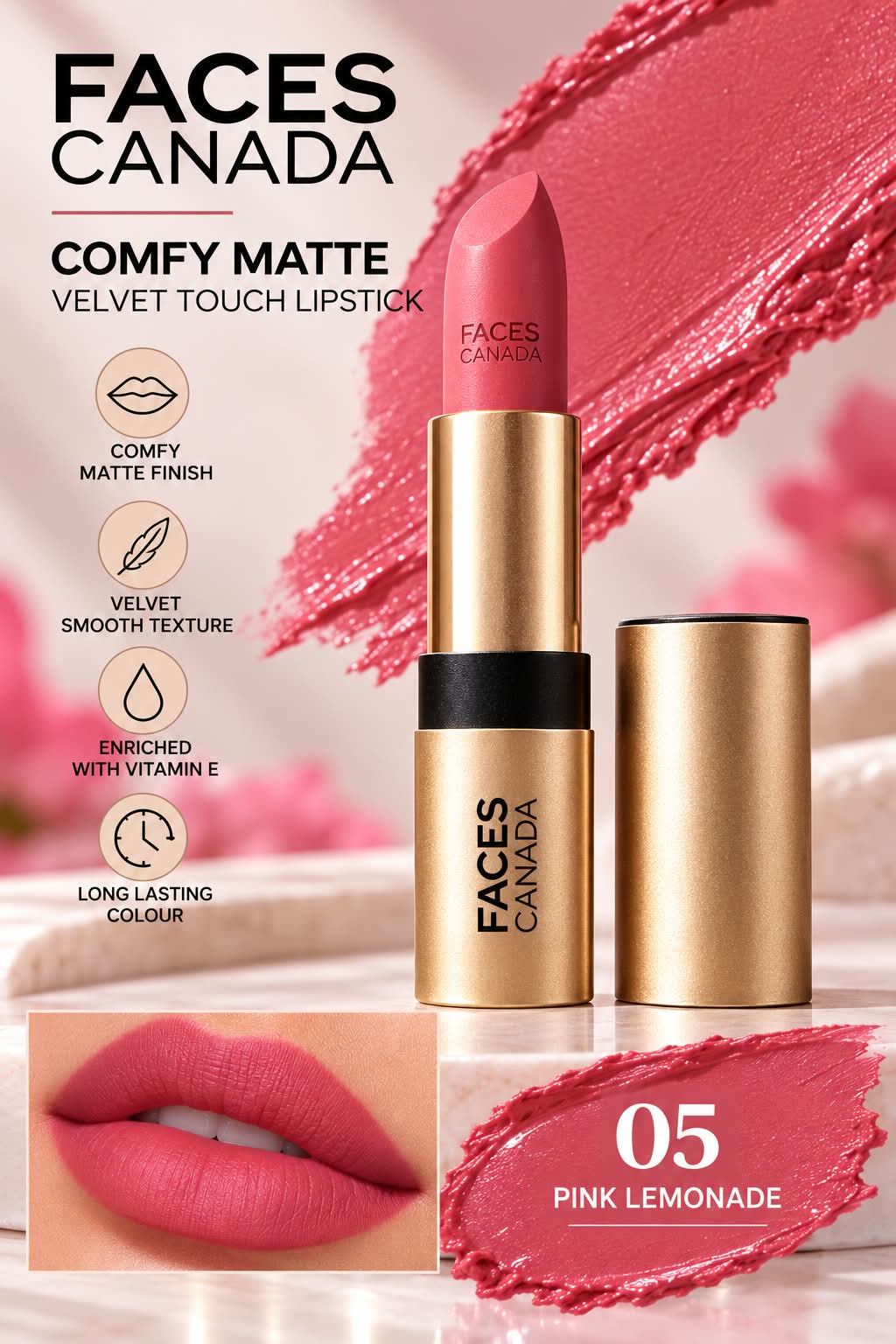 Faces Canada Comfy Matte Velvet Touch LIpstick
