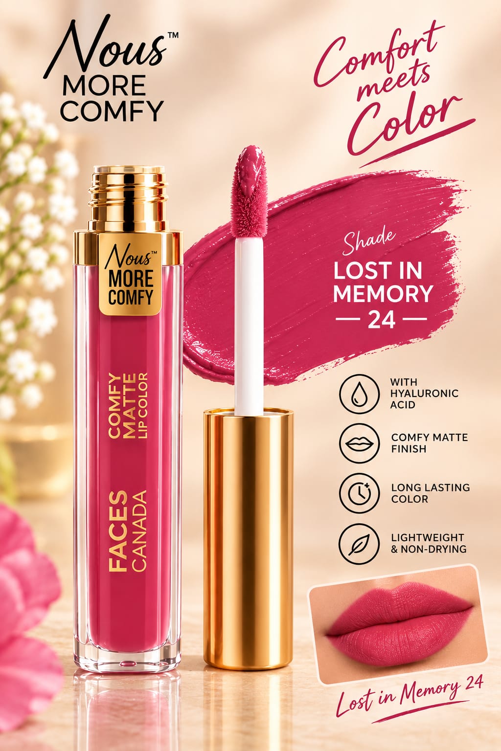 Faces Canada Comfy Matte Lip Color