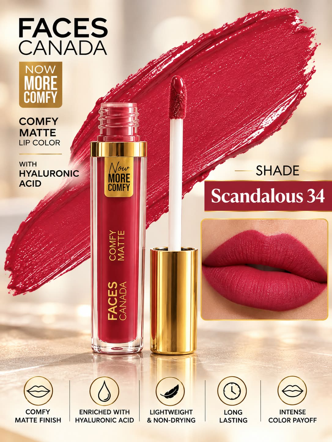 Faces Canada Comfy Matte Lip Color