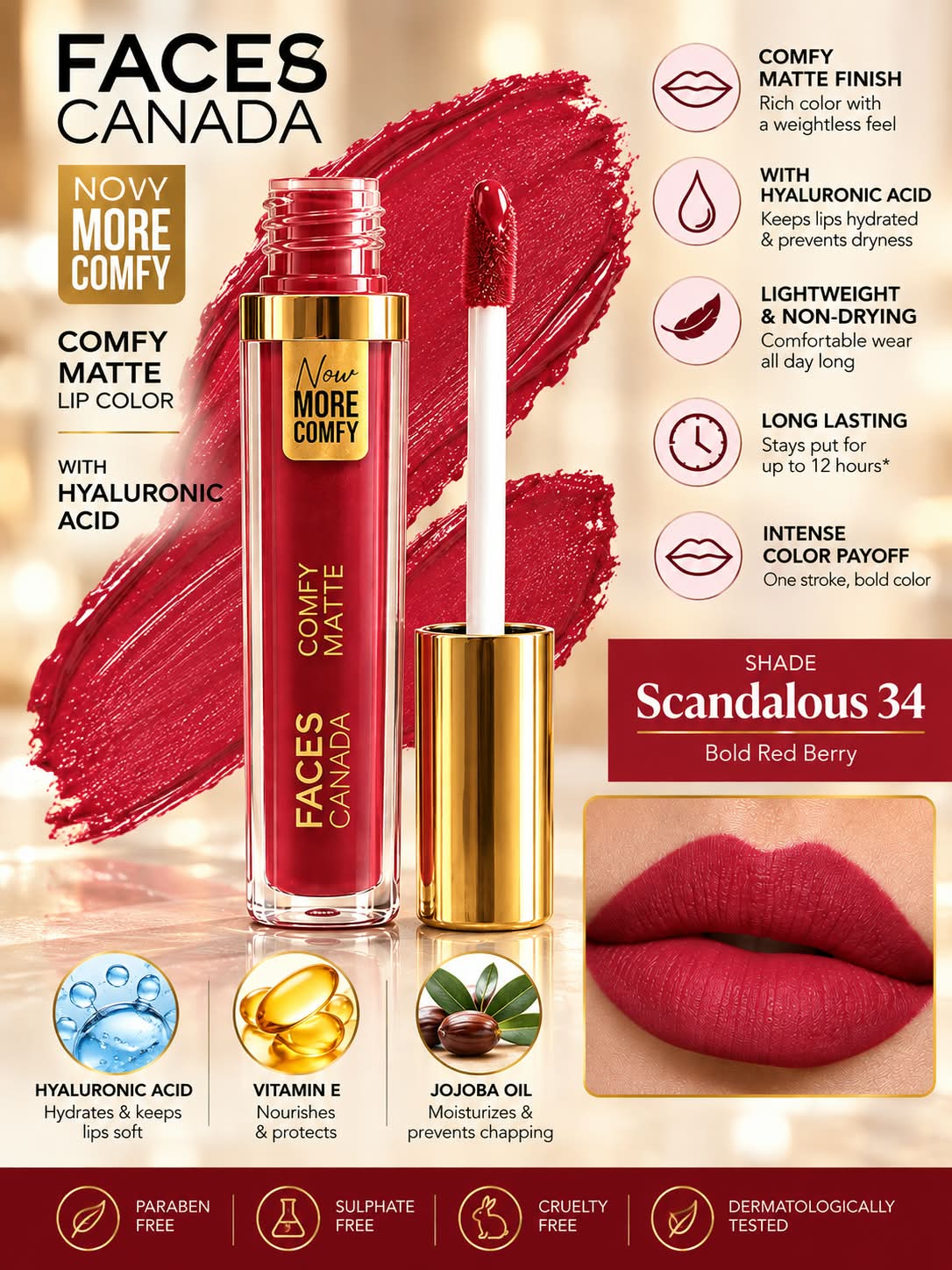 Faces Canada Comfy Matte Lip Color