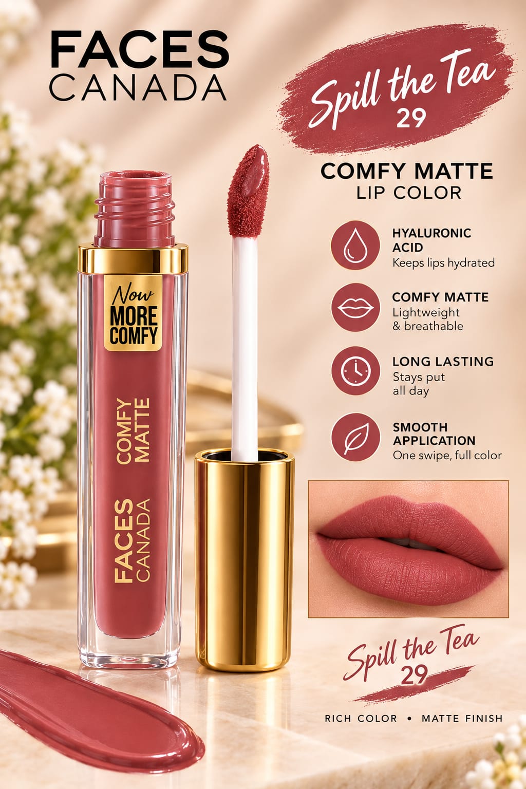 Faces Canada Comfy Matte Lip Color