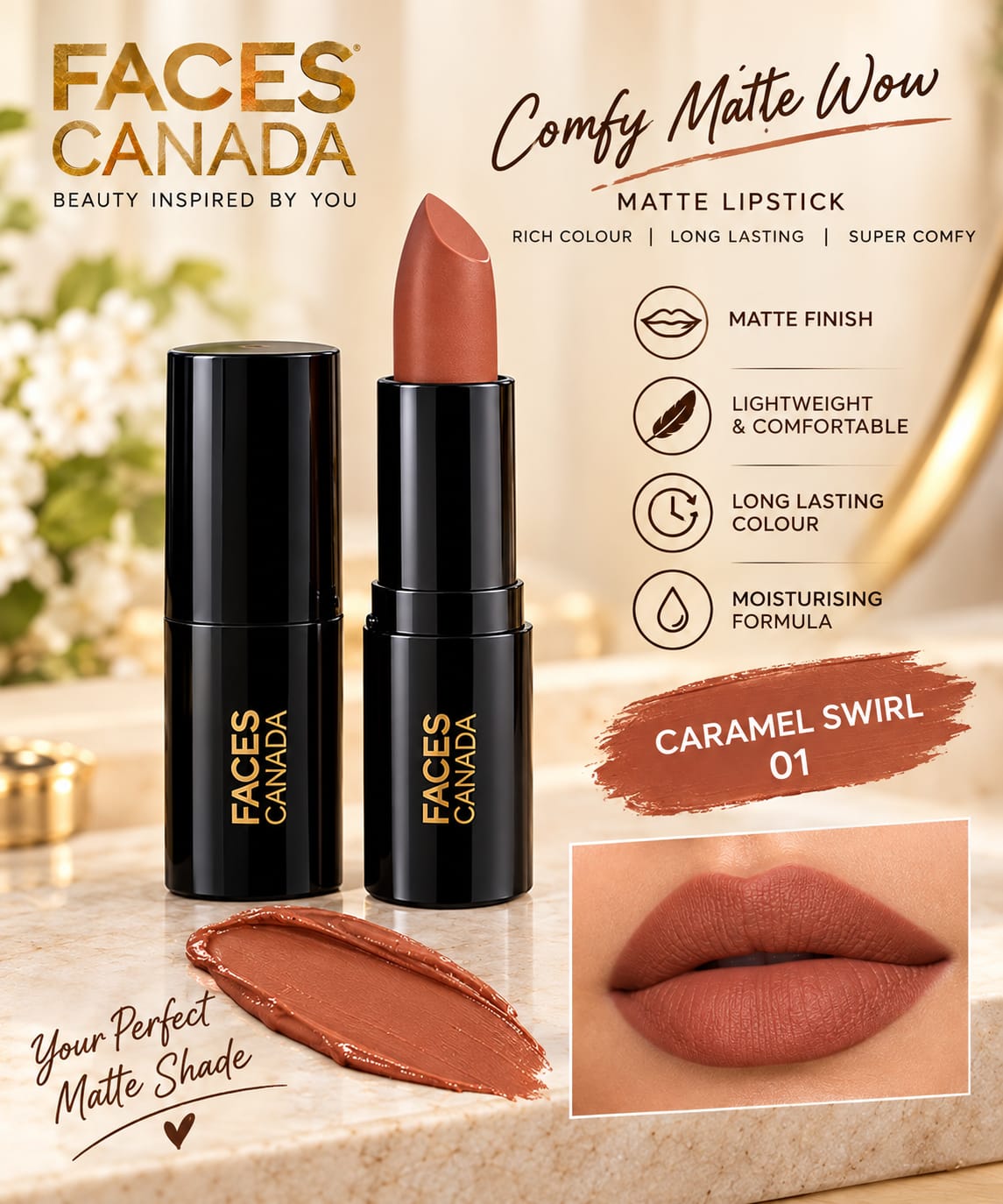 Faces Canada Comfy Matte Wow Lipstick