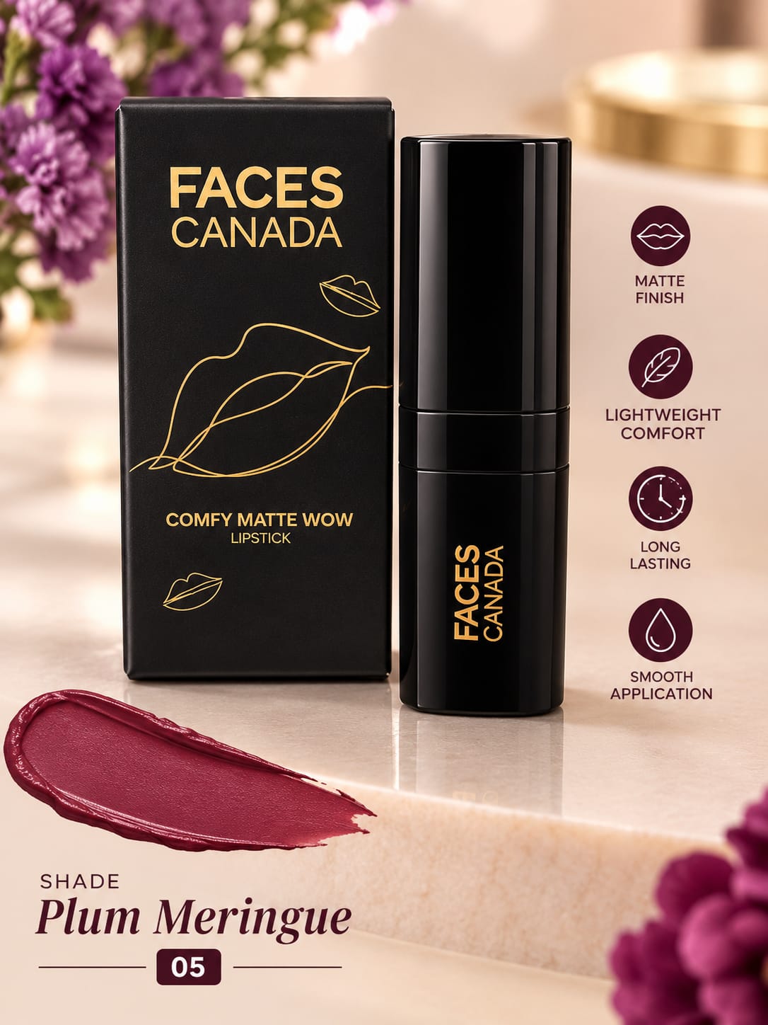 Faces Canada Comfy Matte Wow Lipstick
