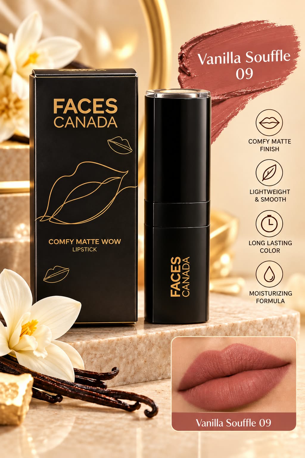 Faces Canada Comfy Matte Wow Lipstick
