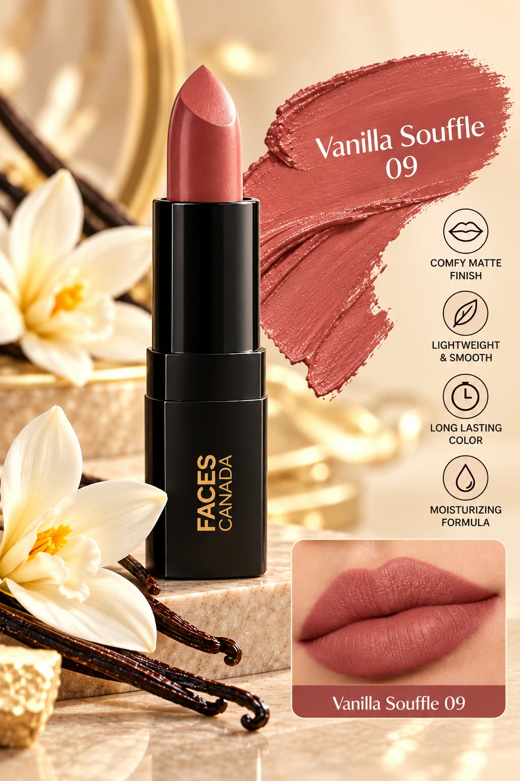 Faces Canada Comfy Matte Wow Lipstick