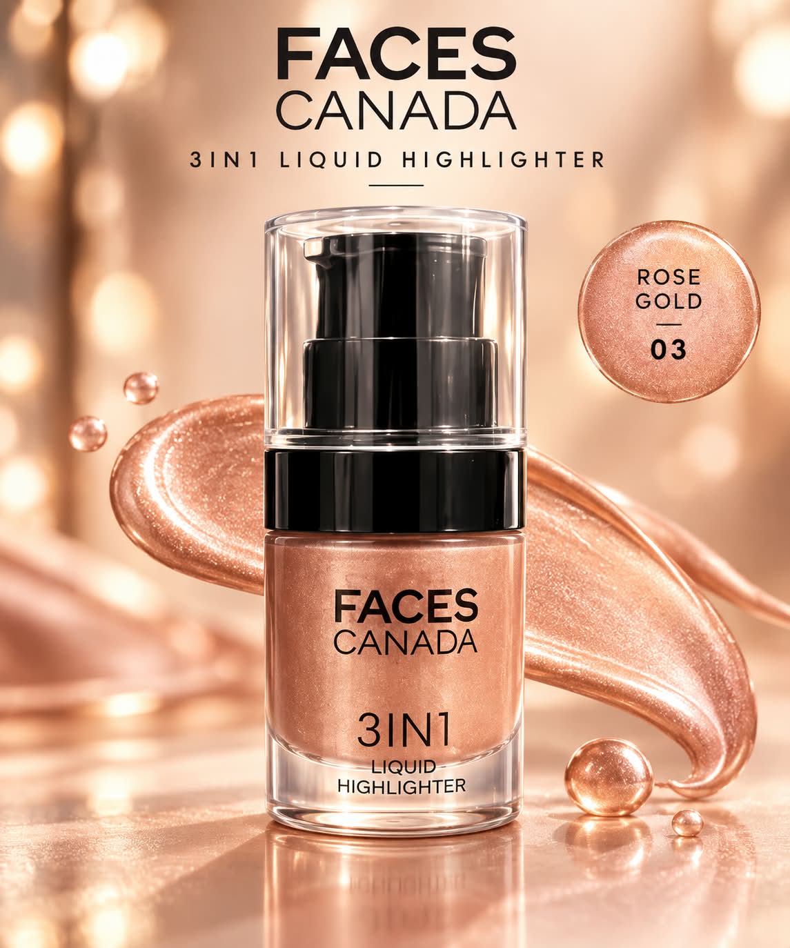 Faces Canada 3IN1 Liquid Highlighter (Highlight + Strobe + Illuminate)