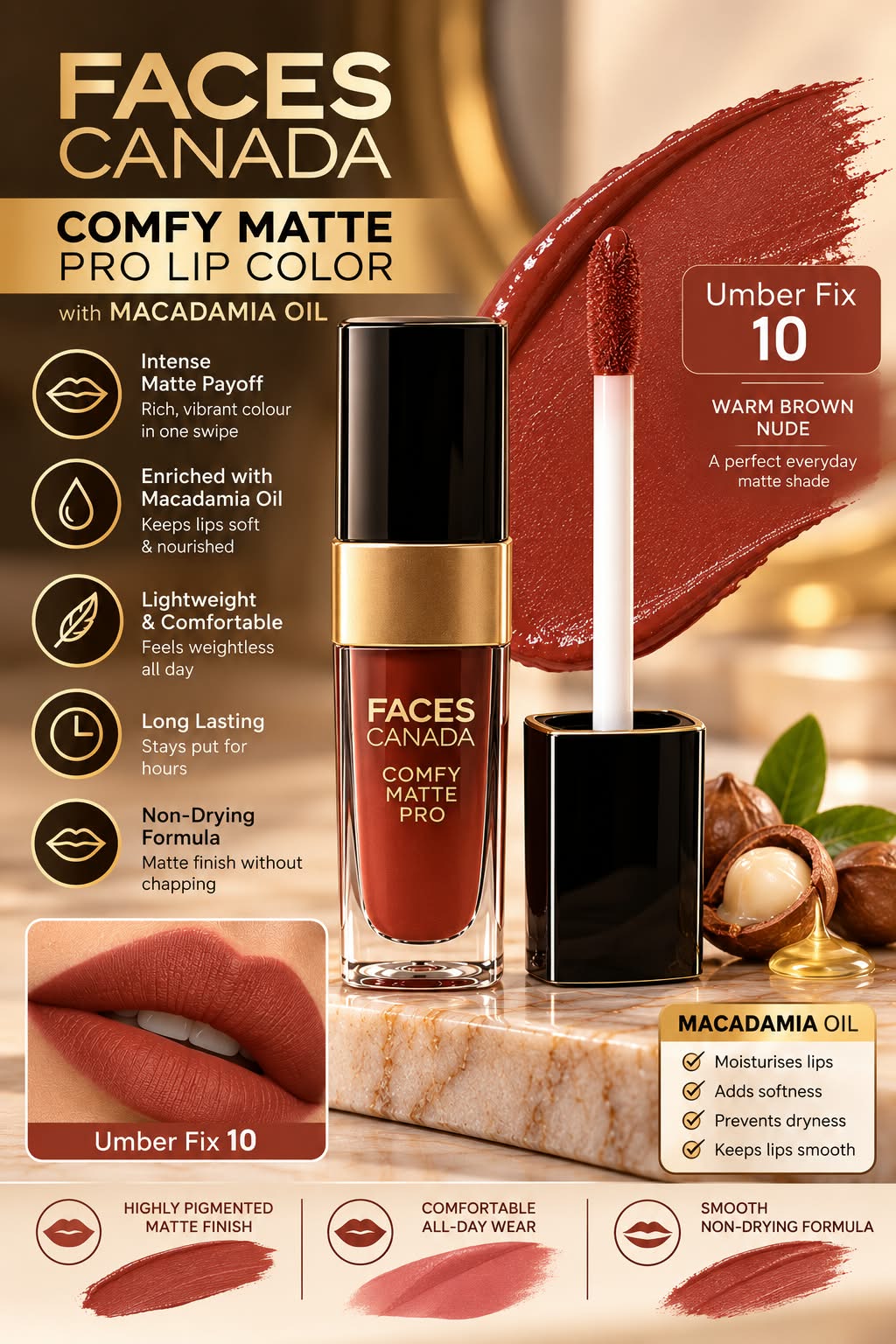 Faces Canada Comfy Matte Pro Lip Color