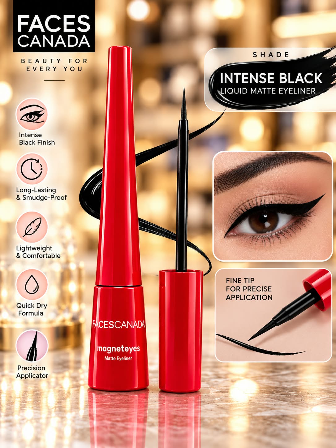 Faces Canada Magnet Eyes Matte Eyeliner