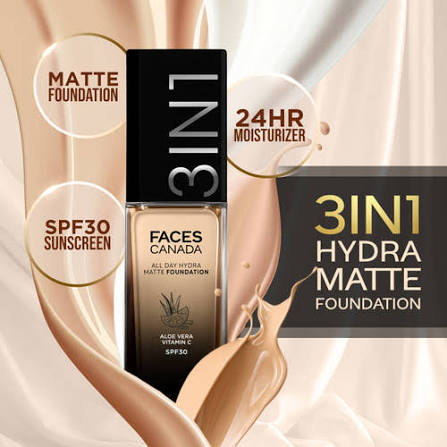 Faces Canada 3in1  All Day Hydra Matte Foundation