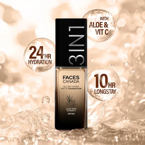 Faces Canada 3in1  All Day Hydra Matte Foundation