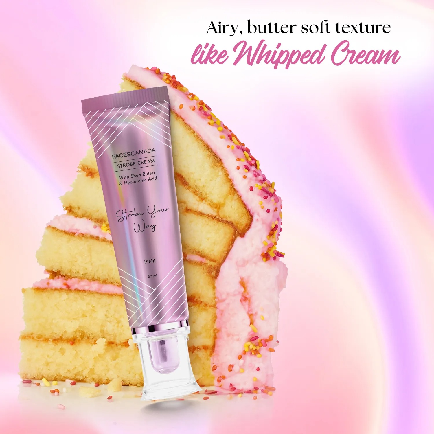 Faces Canada Strobe Cream With Shea Butter & Hyaluronic Acid