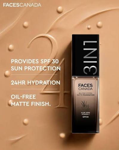 Faces Canada 3in1  All Day Hydra Matte Foundation