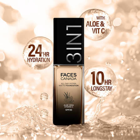 Faces Canada 3in1  All Day Hydra Matte Foundation