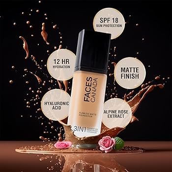 Faces Canada 3in1  Fiawless Matte Foundation