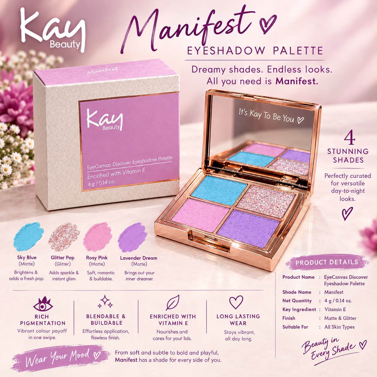 Kay Beauty Eye Kanvas Discover Eyeshadow Palette