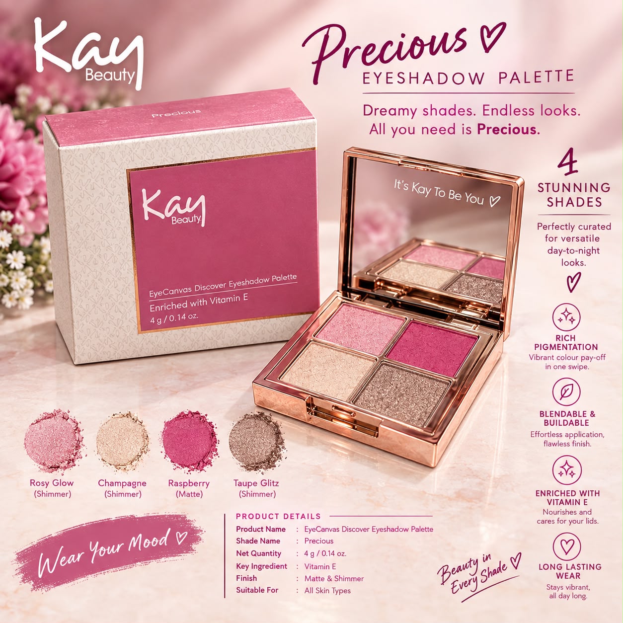 Kay Beauty Eye Kanvas Discover Eyeshadow Palette