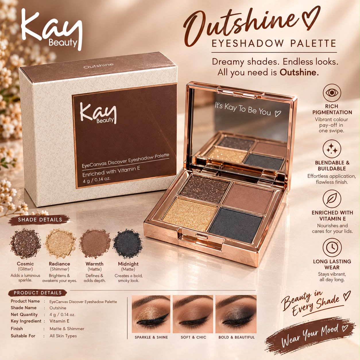 Kay Beauty Eye Kanvas Discover Eyeshadow Palette