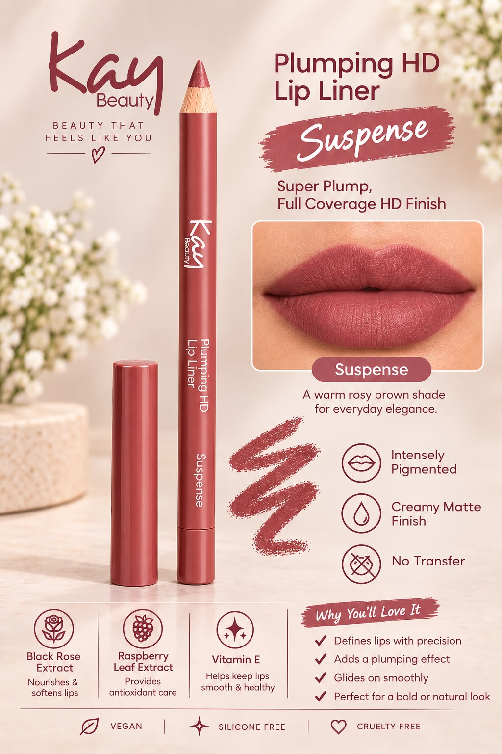 Kay Beauty Plumping HD Lip Liner