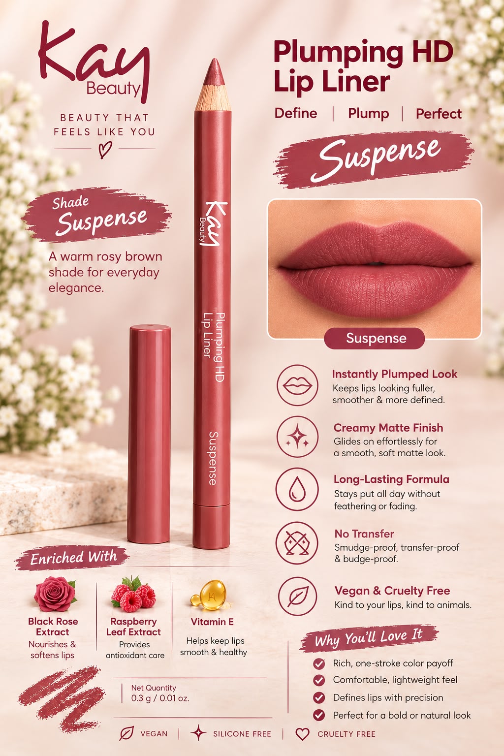 Kay Beauty Plumping HD Lip Liner