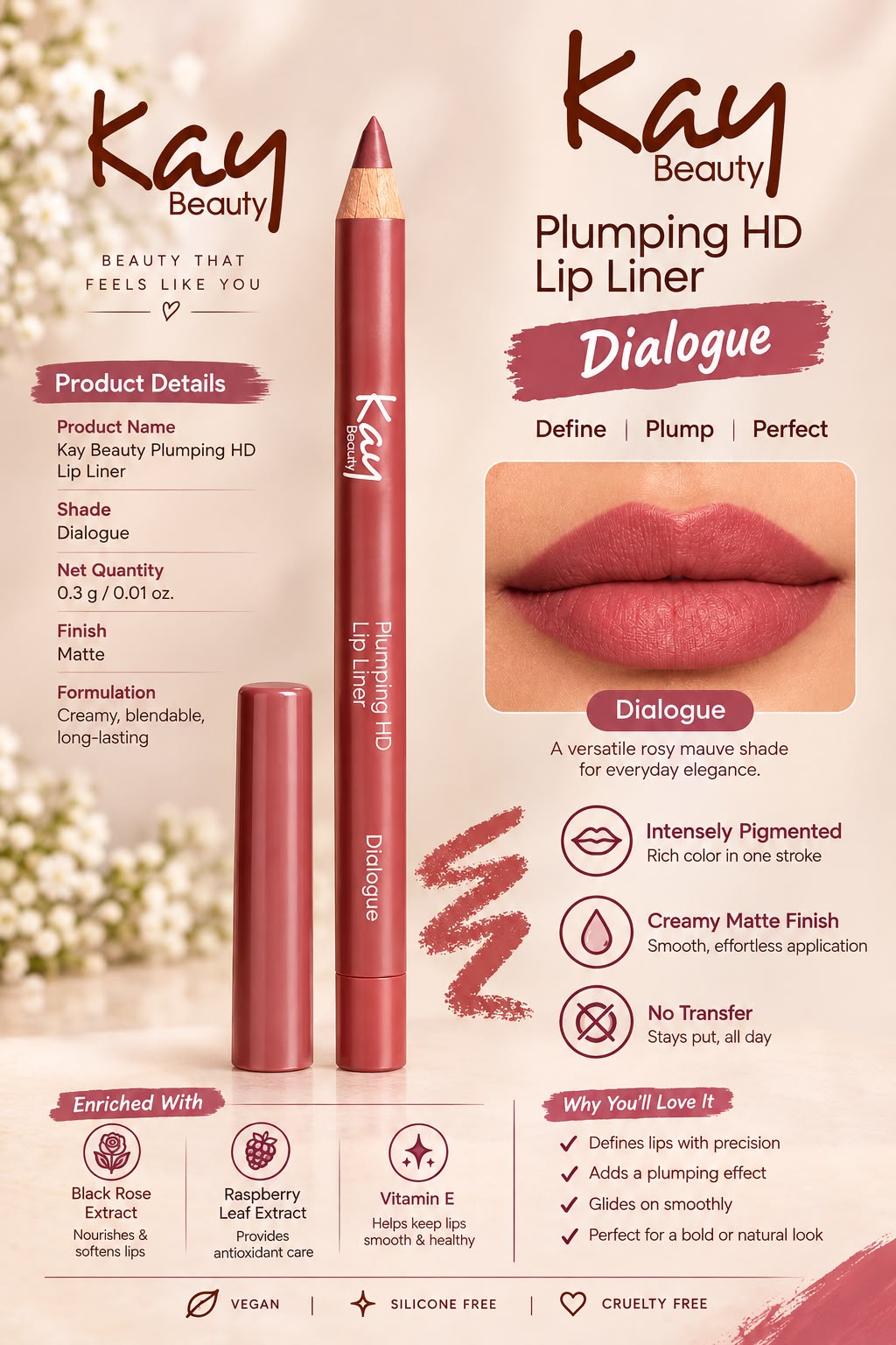Kay Beauty Plumping HD Lip Liner