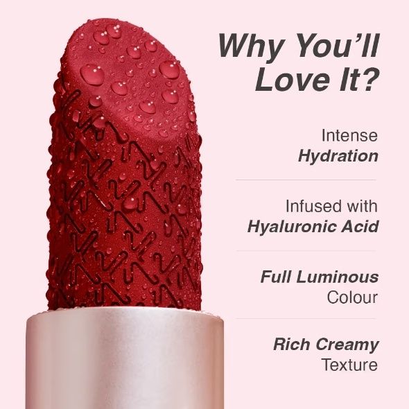 Kay Beauty Hydra Creme Serum Lipstick -Rich Color & Hyaluronic Acid for Deep Hydration