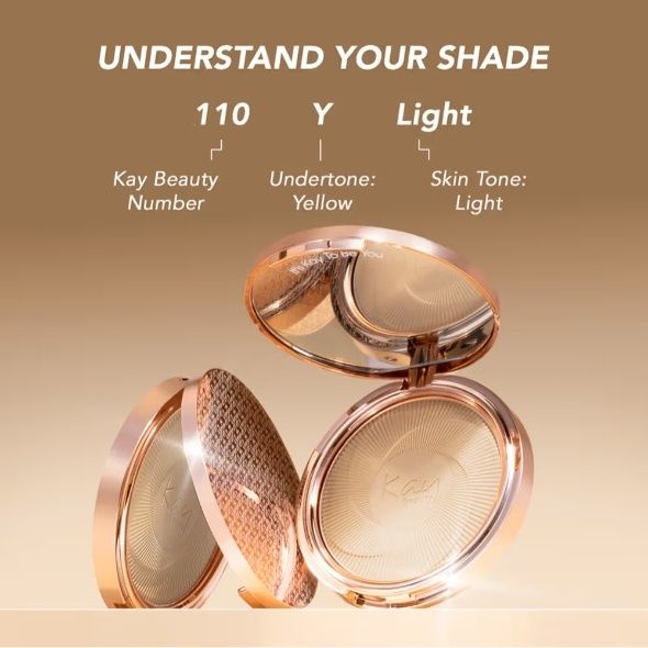Kay Beauty Soft Matte Pressed Powder - 110Y Light (12g)