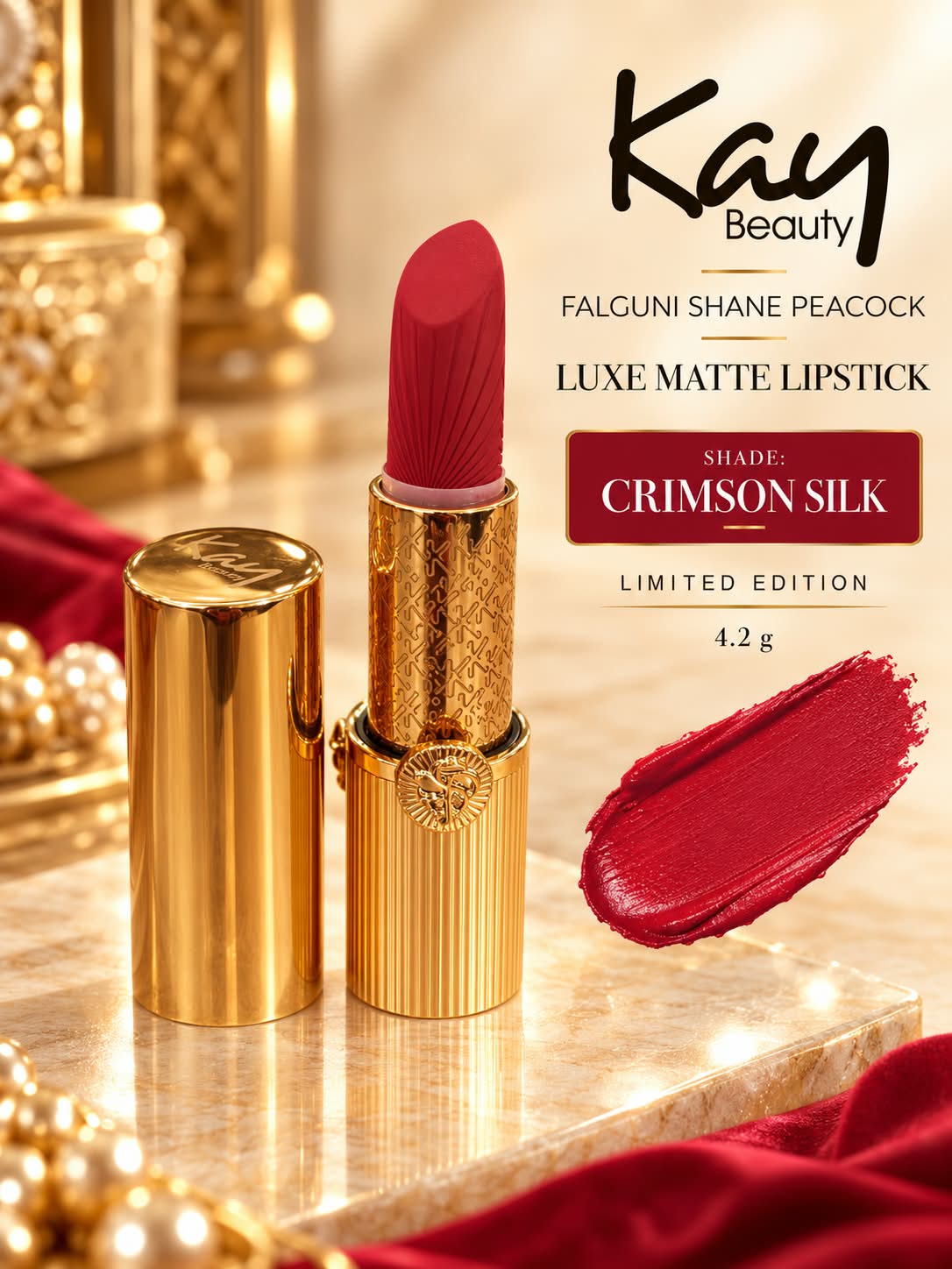 Kay Beauty Falguni Shane Peacock Limited Edition Luxe Matte Lipstick