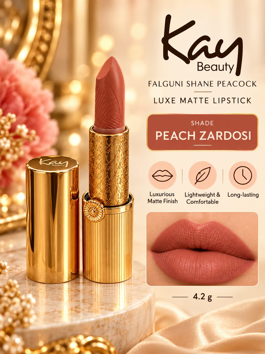 Kay Beauty Falguni Shane Peacock Limited Edition Luxe Matte Lipstick