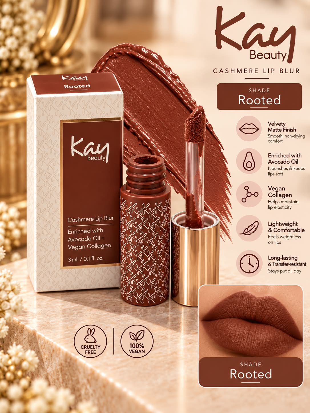 Kay Beauty Cashmere Lip & Cheek Blur