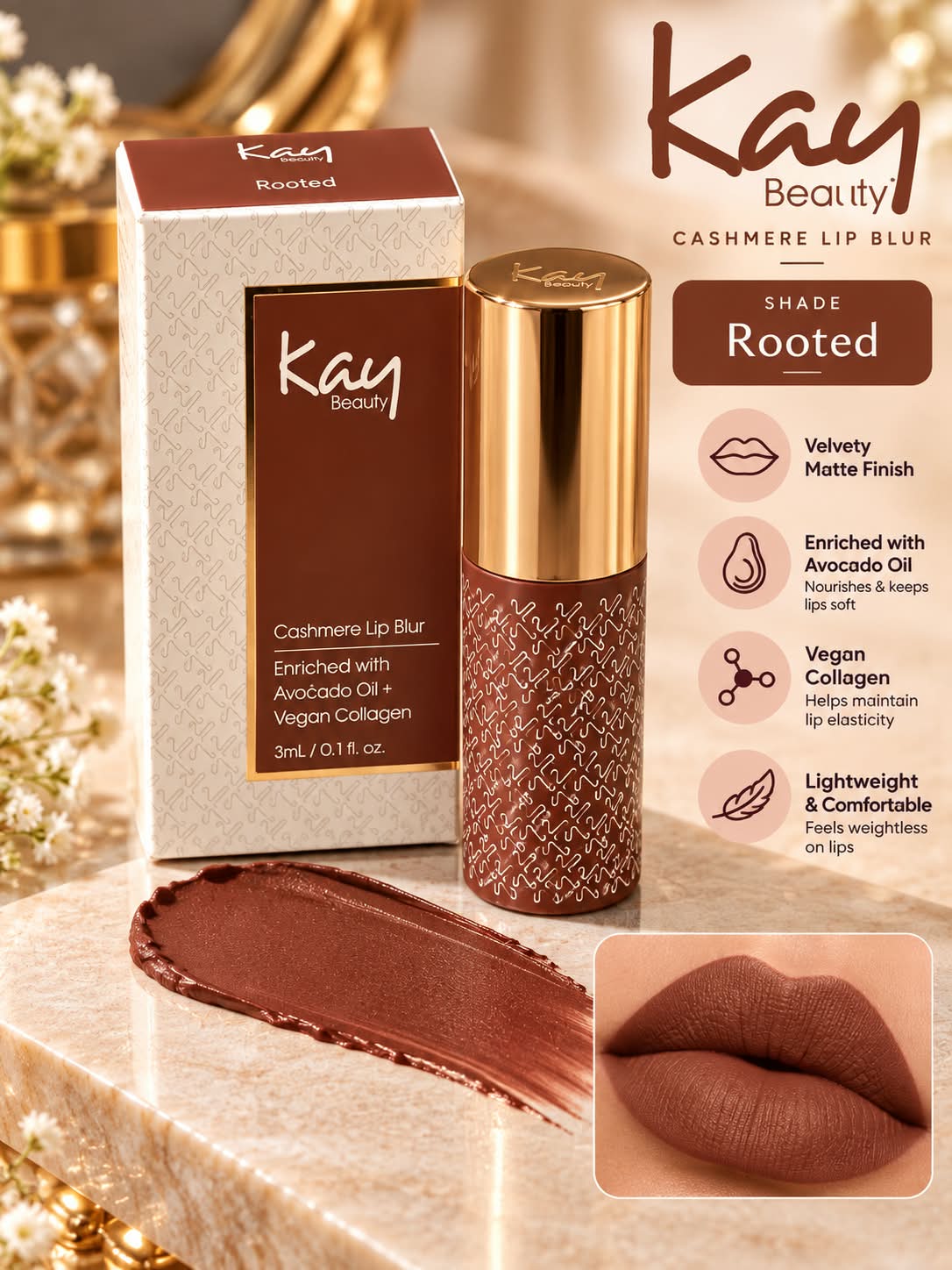 Kay Beauty Cashmere Lip & Cheek Blur