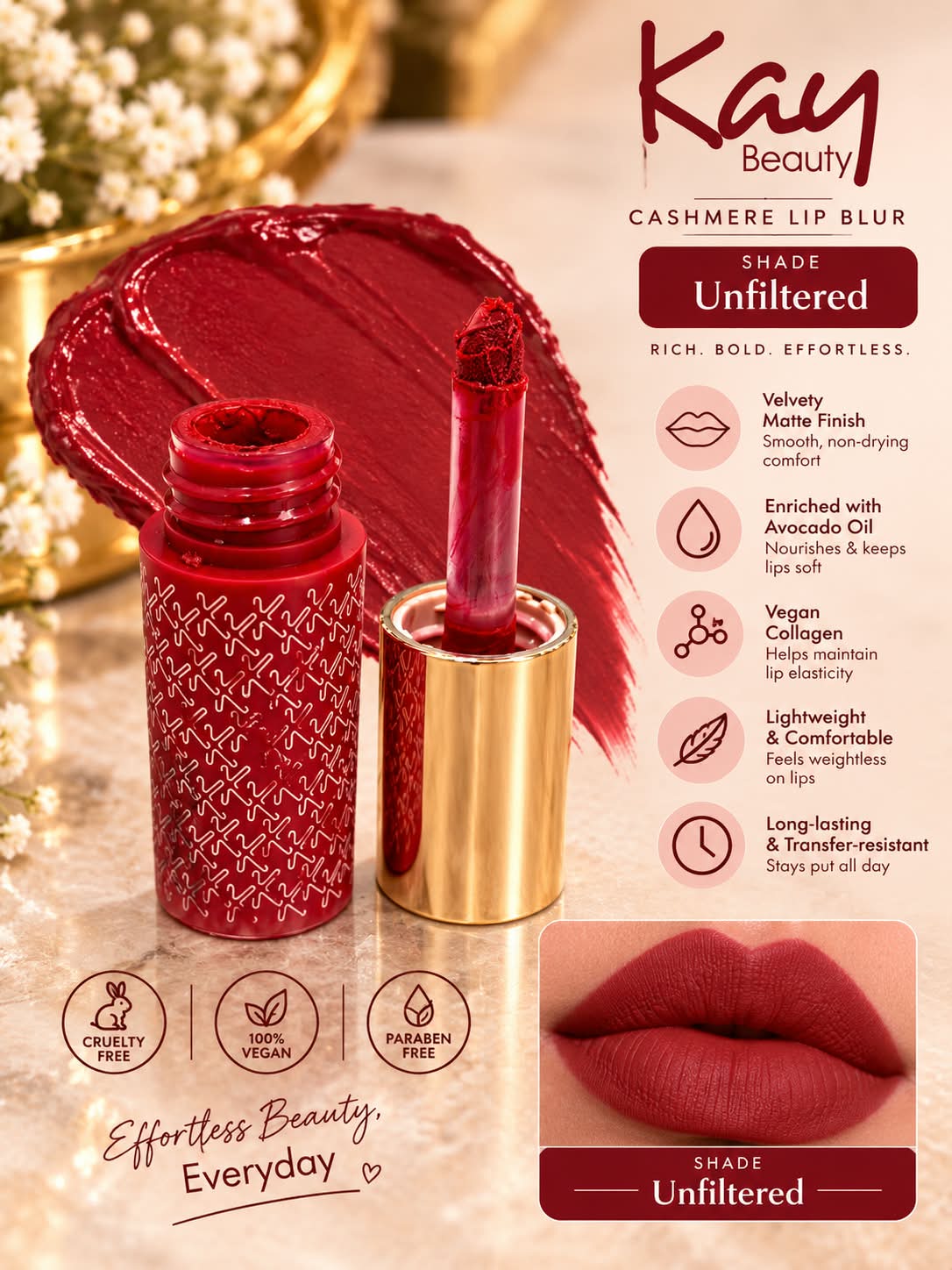 Kay Beauty Cashmere Lip & Cheek Blur