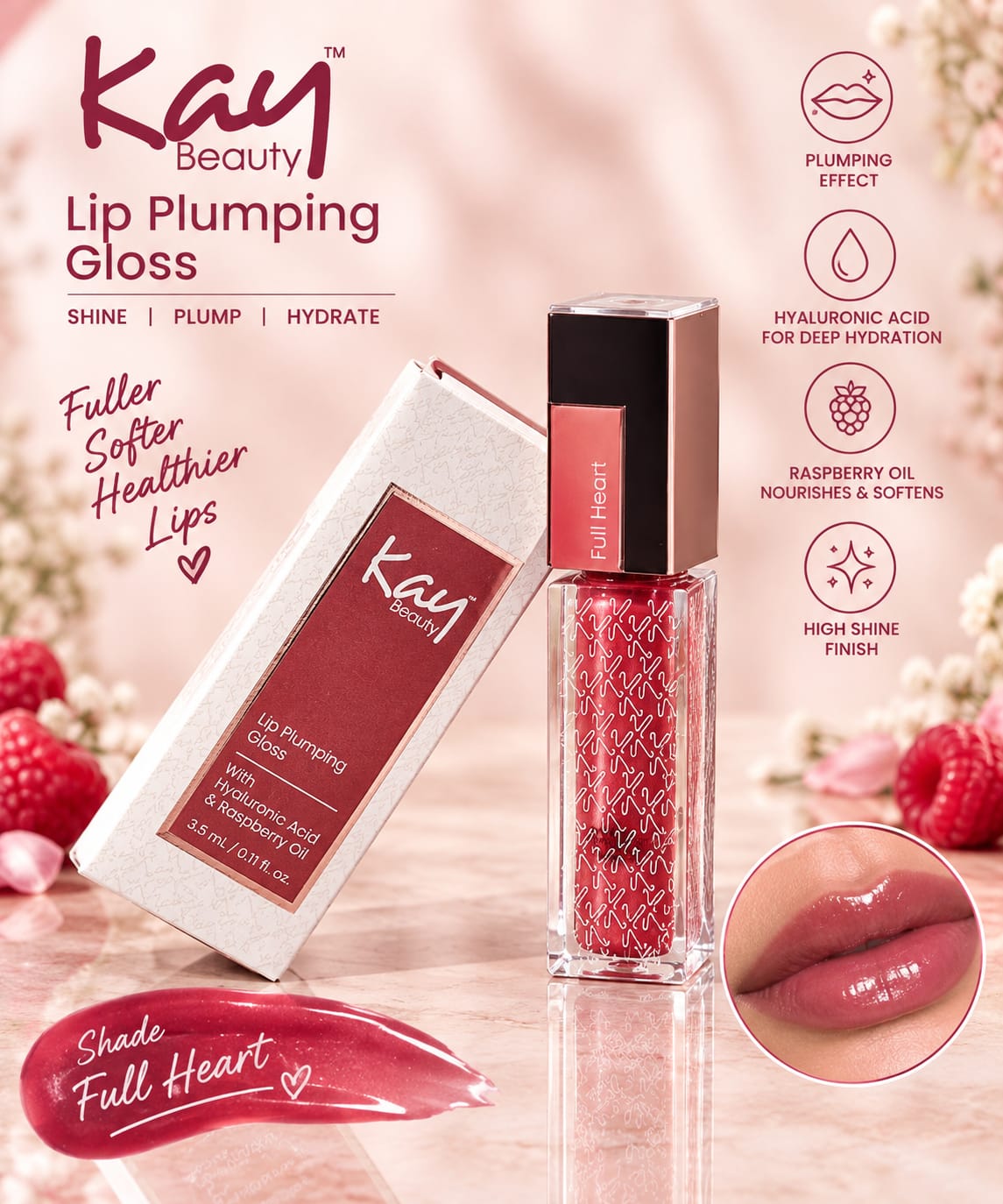 Kay Beauty Fullfill Lip Plumping Gloss