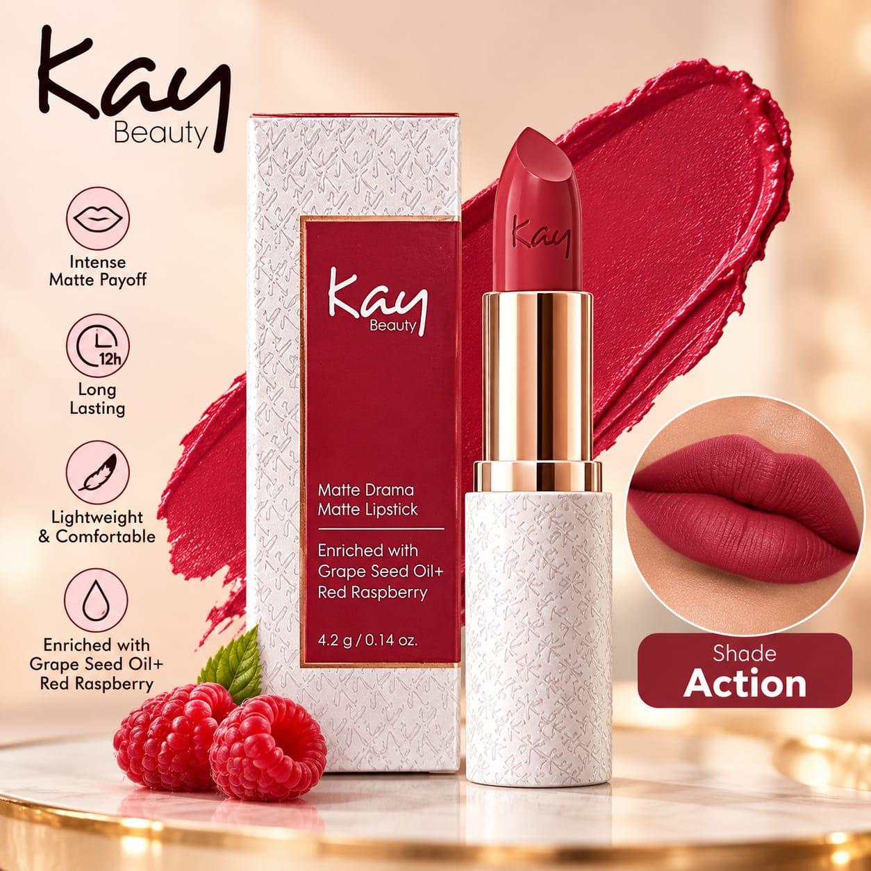 Kay Beauty Matte Drama Matte Lipstick