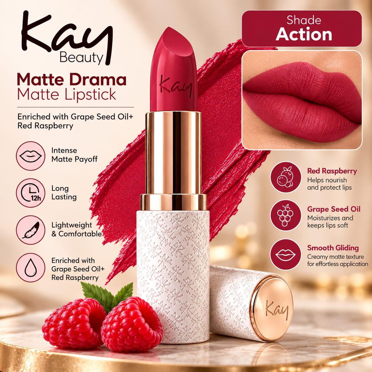 Kay Beauty Matte Drama Matte Lipstick