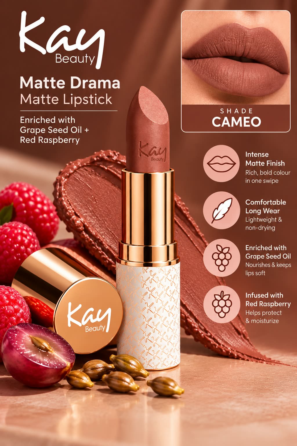 Kay Beauty Matte Drama Matte Lipstick