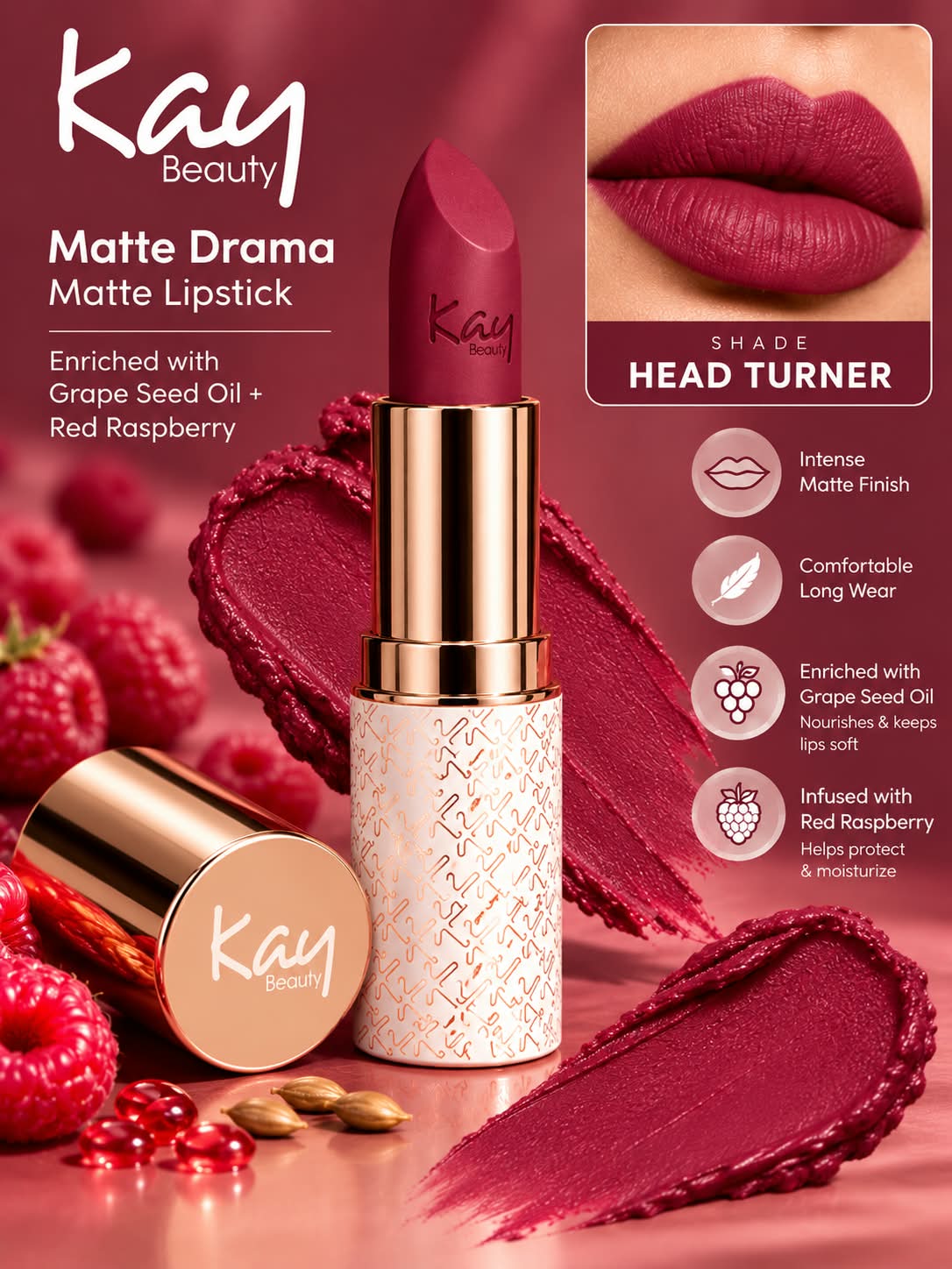Kay Beauty Matte Drama Matte Lipstick