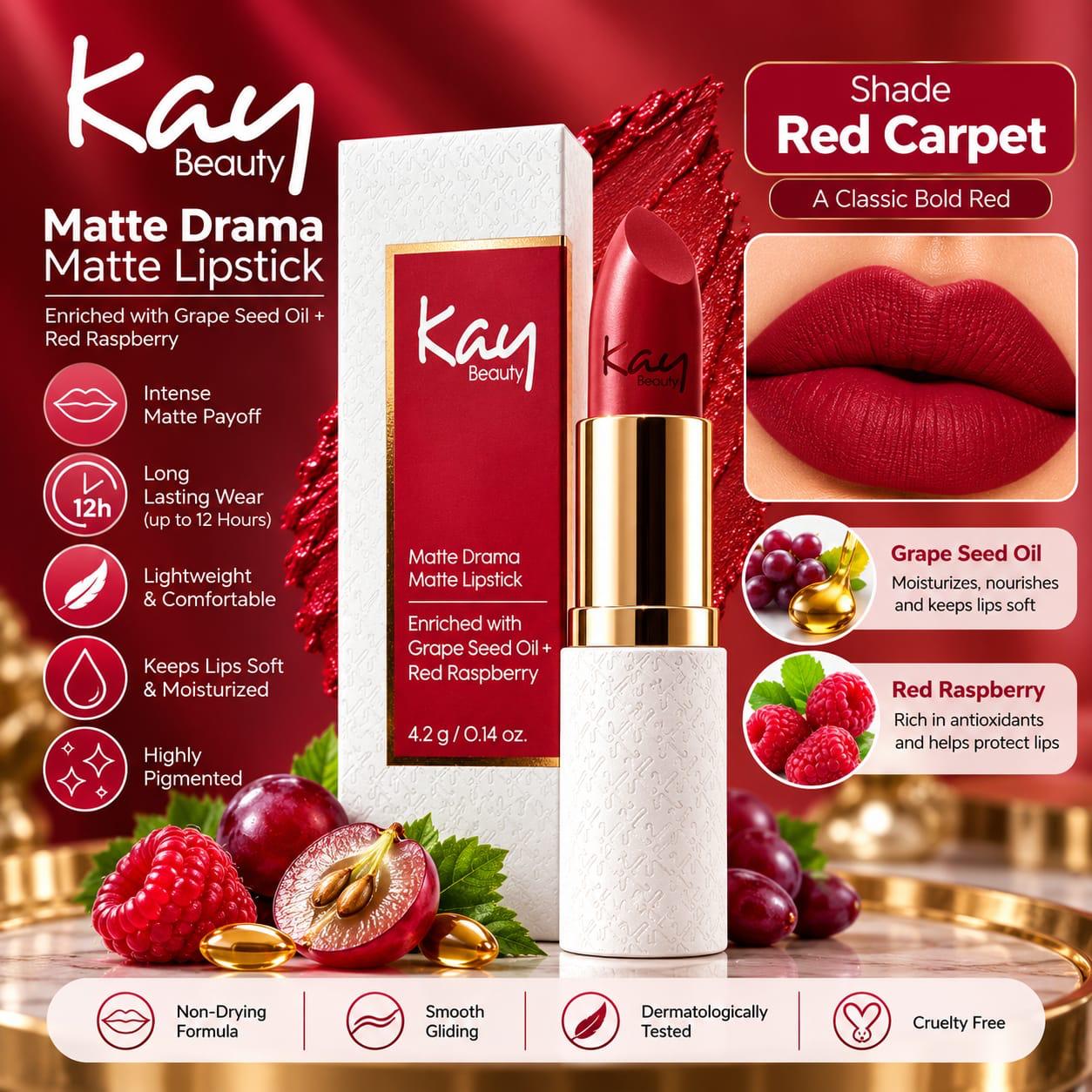 Kay Beauty Matte Drama Matte Lipstick