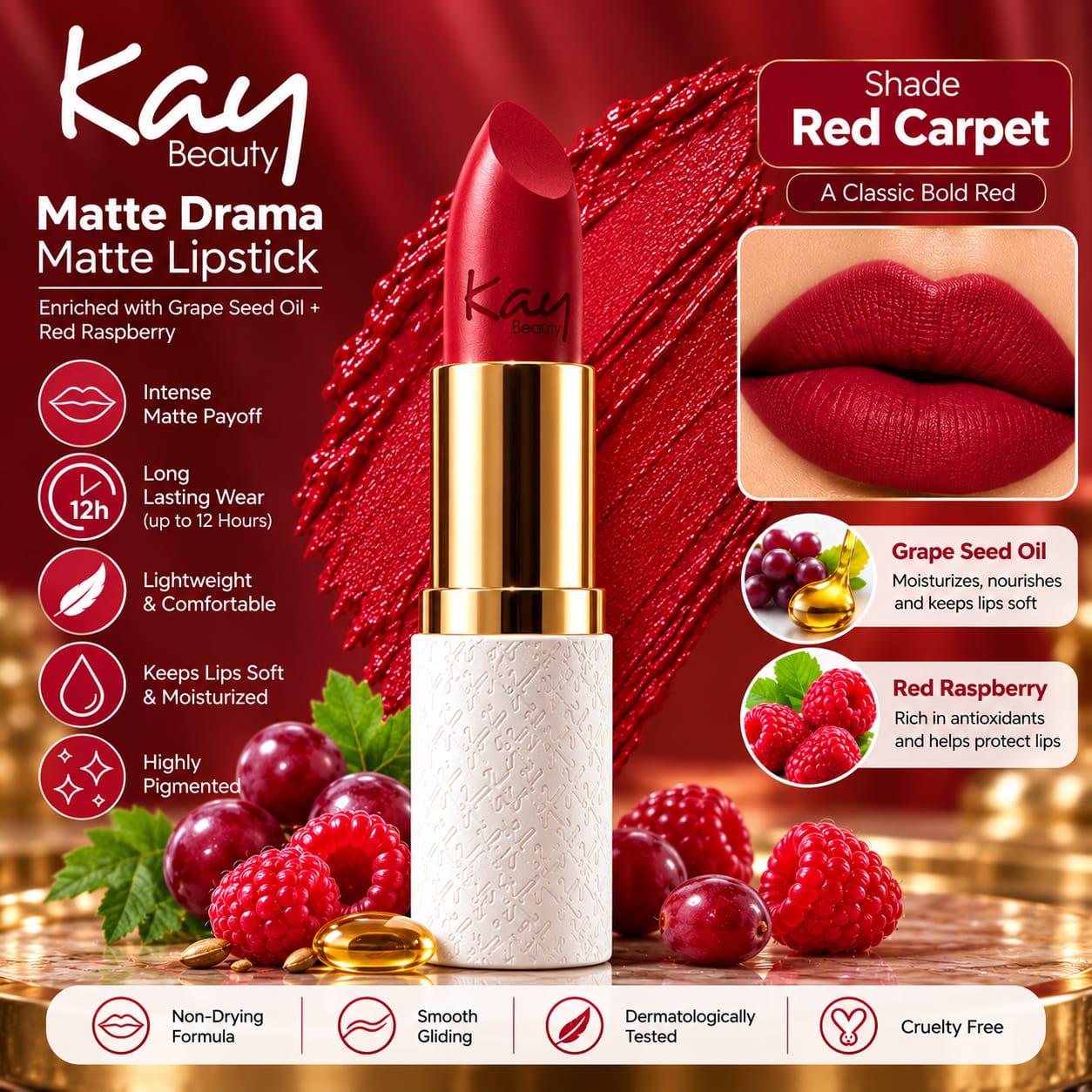 Kay Beauty Matte Drama Matte Lipstick