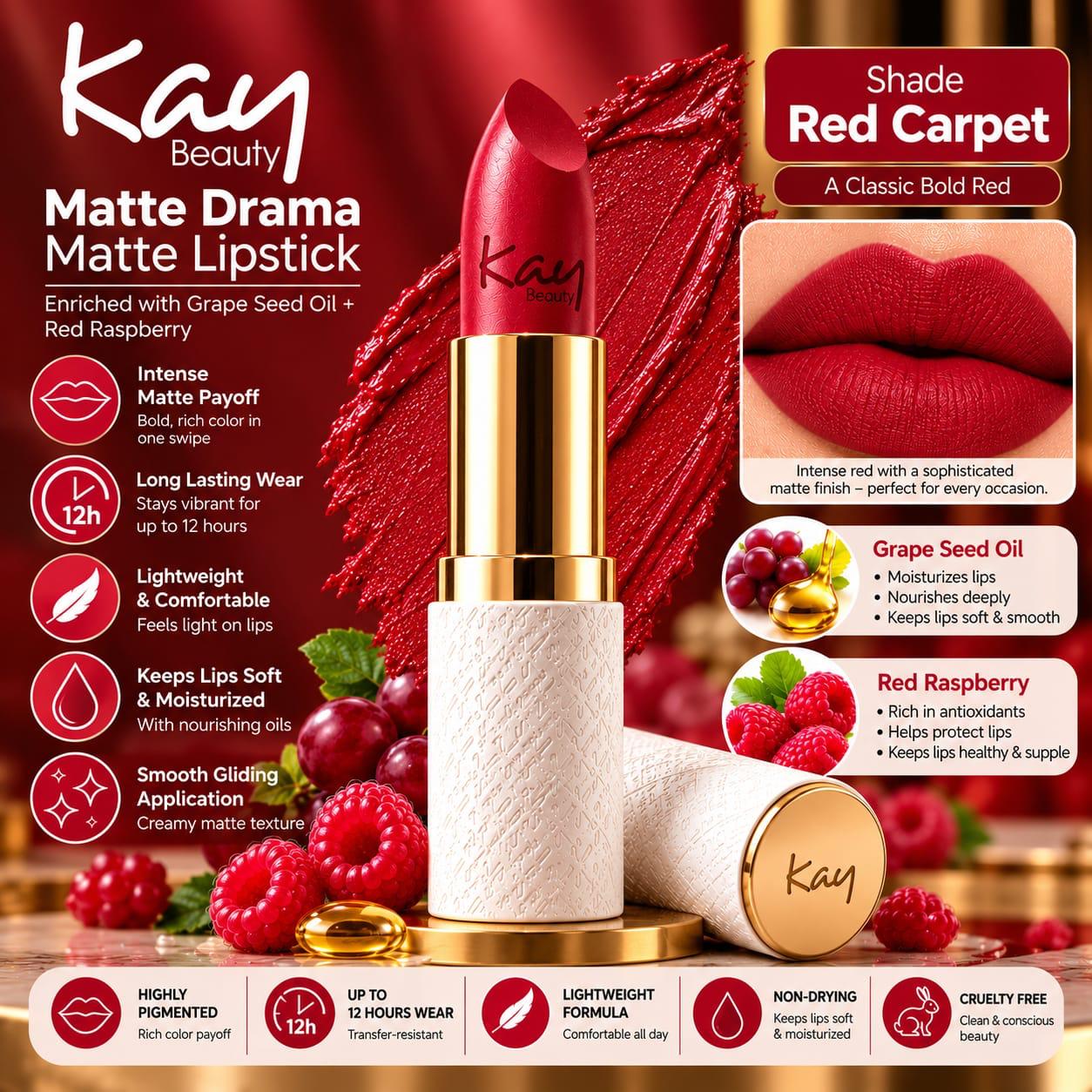 Kay Beauty Matte Drama Matte Lipstick