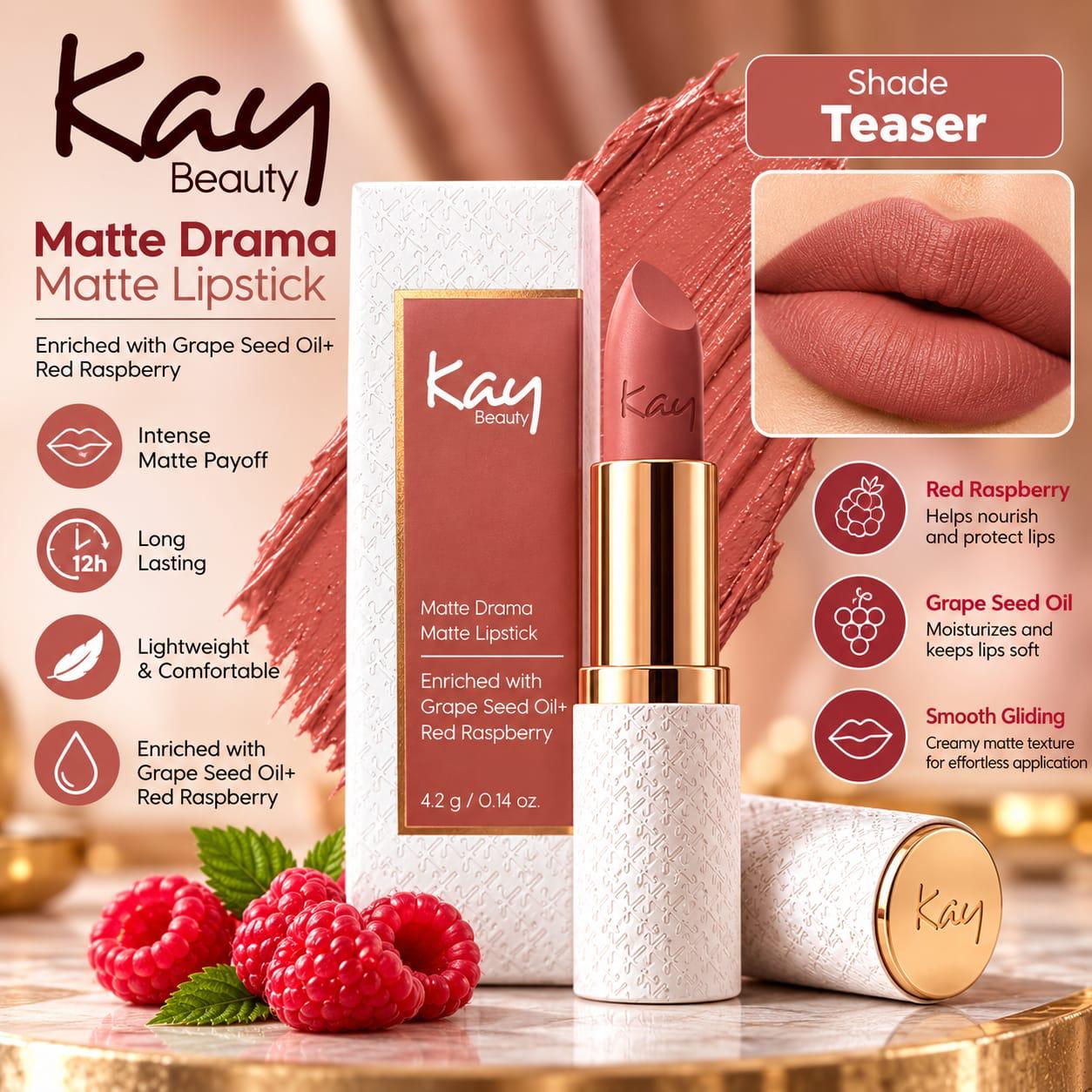 Kay Beauty Matte Drama Matte Lipstick