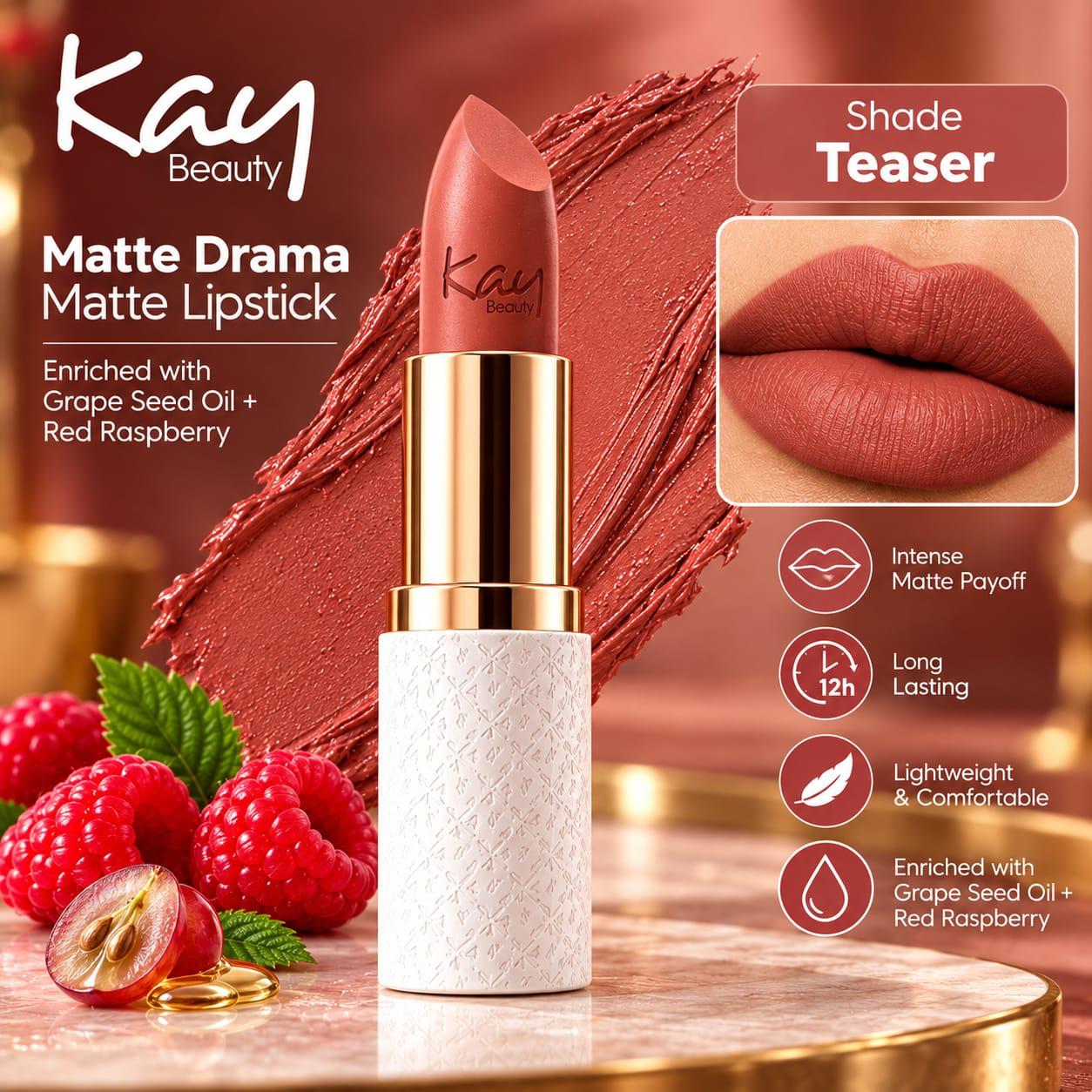Kay Beauty Matte Drama Matte Lipstick